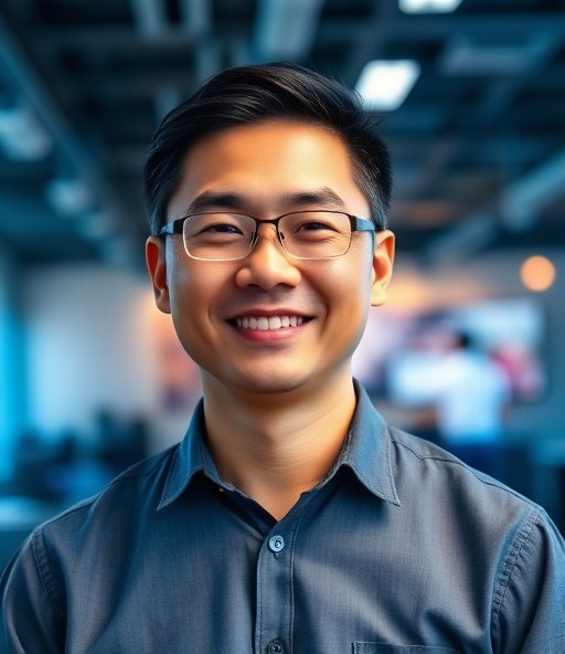 动漫电影技术副总裁王志宏个人肖像照片